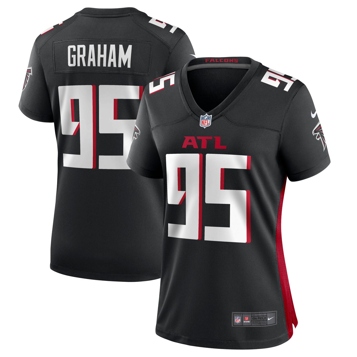 Ta'Quon Graham Atlanta Falcons Nike Women's Game Jersey - Black