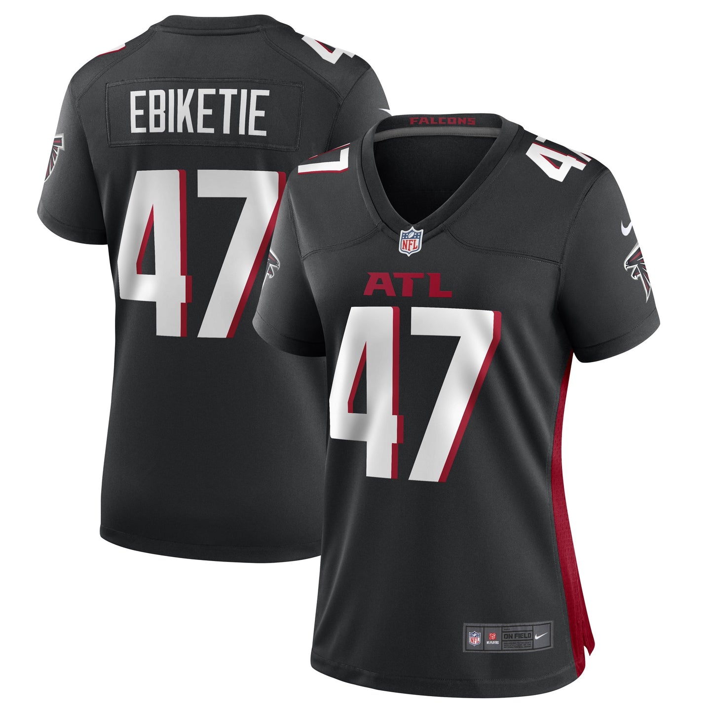 Arnold Ebiketie Atlanta Falcons Nike Women's Game Player Jersey - Black