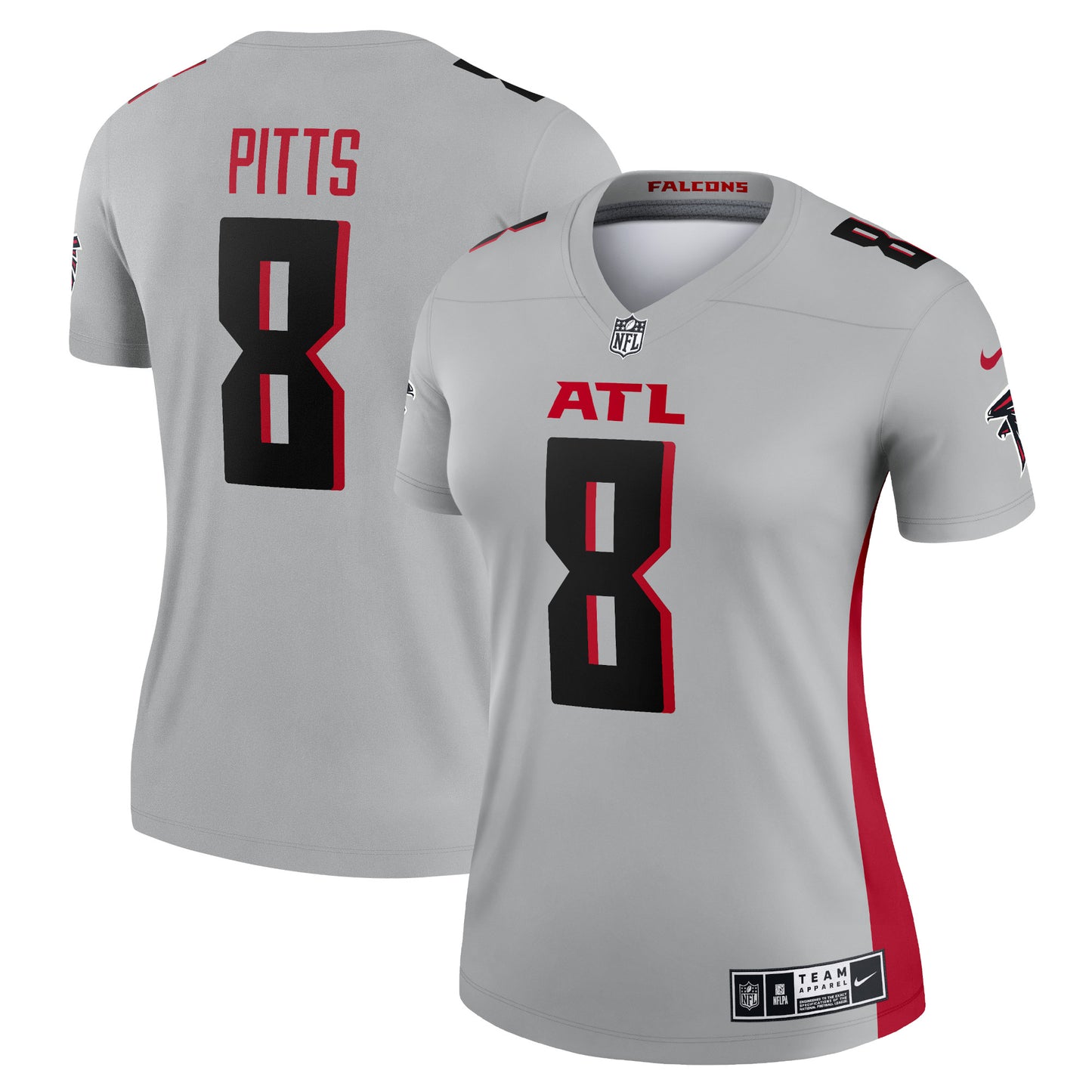 Kyle Pitts Atlanta Falcons Nike Women's Inverted Legend Jersey - Gray